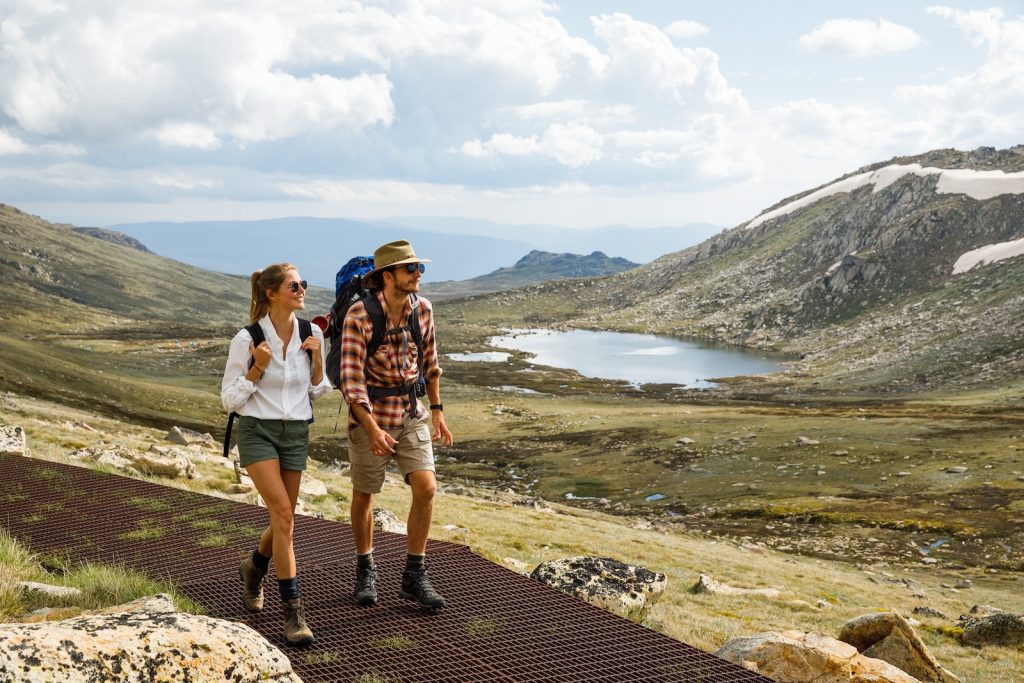 Snowy Mountains in Spring - Hiking
